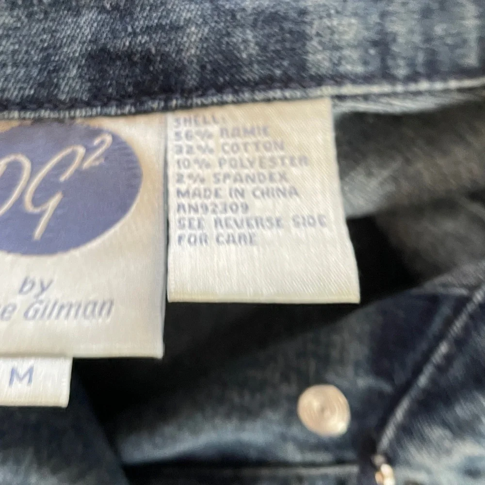 Diane Gilman Size Medium Blue Denim Jacket